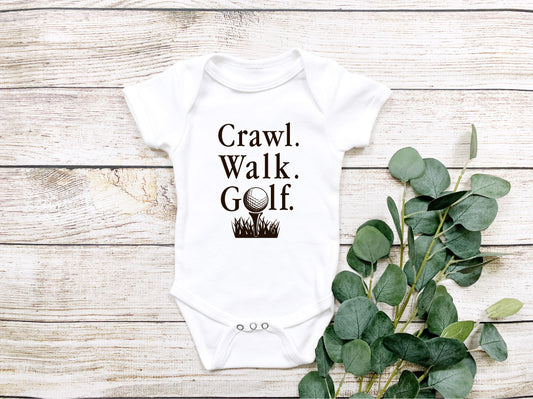 Crawl Walk Golf Onesie