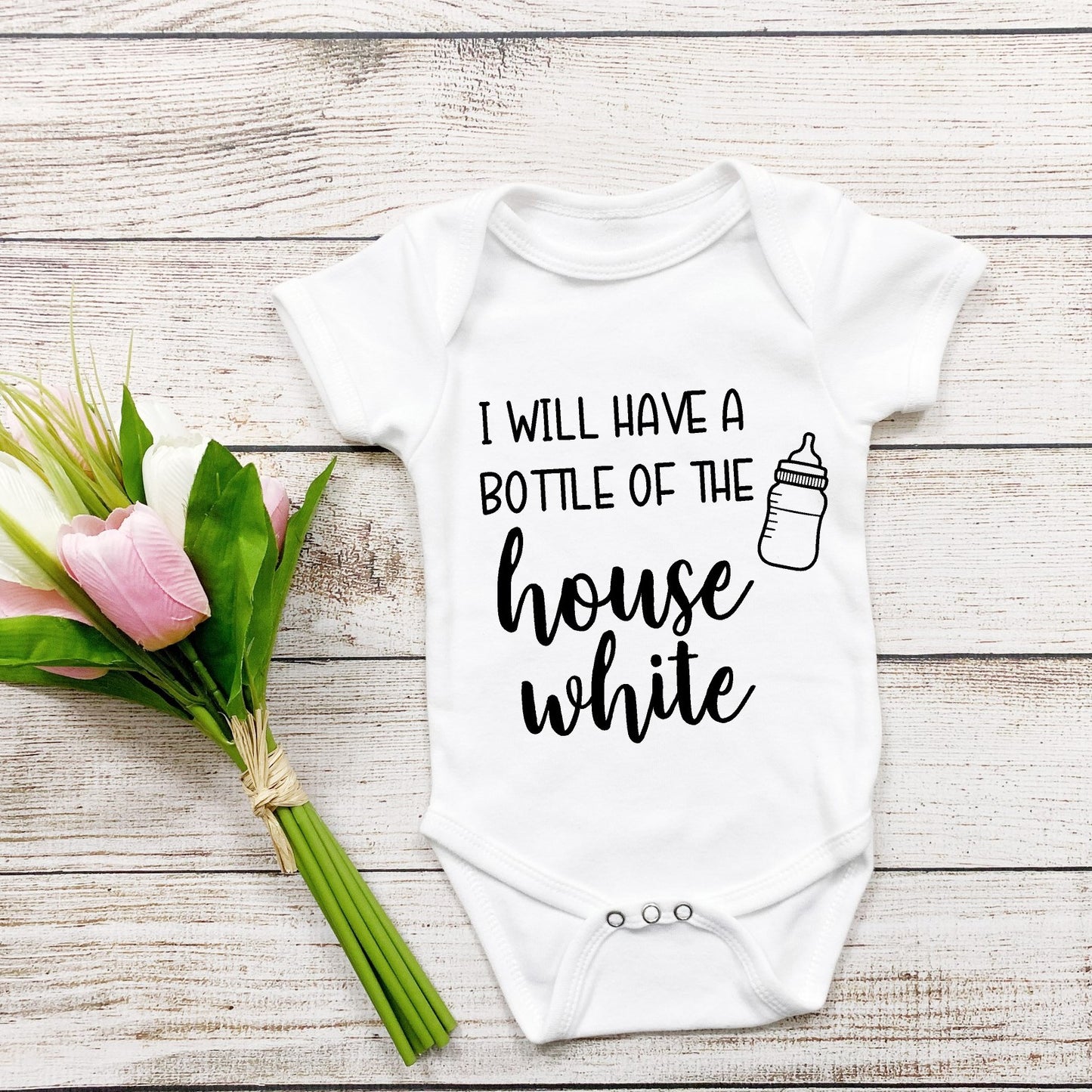 Bottle of the House White Onesie